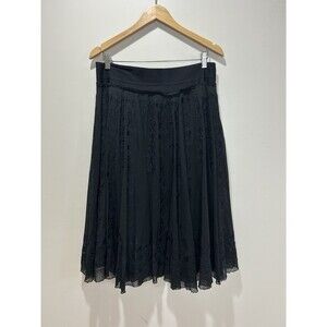 Max Studio Special Edition Black Lace Skirt Whimsgoth Size M